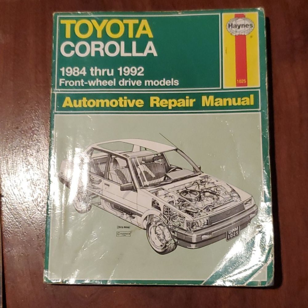Vtg Haynes Toyota Corolla 84 - 92 Manual
